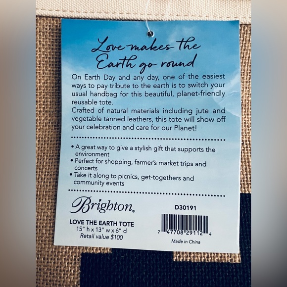 Brighton- Love the Earth Tote - Picture 9 of 9